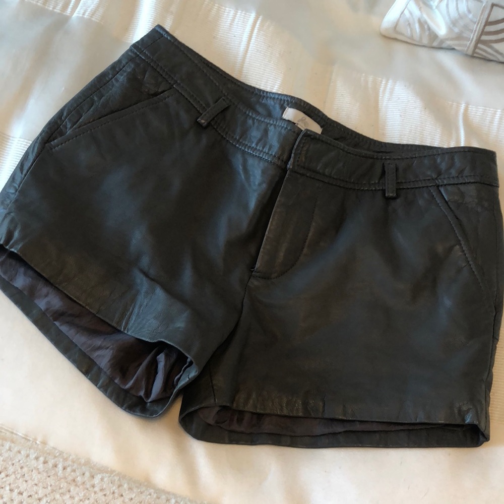 Joie leather shorts